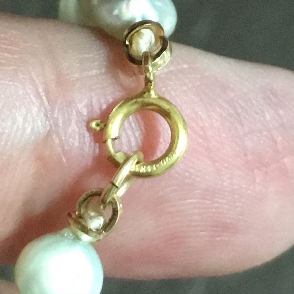 🖤Blue pearl 💕14kgf BABY bracelet - Picture 5 of 9